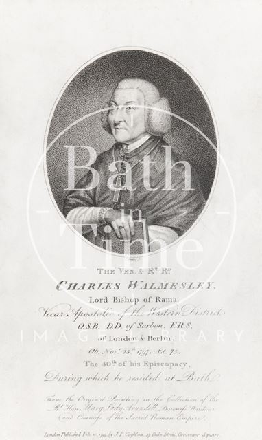 The Ven. and Rt. Rd. Charles Walmesley, Lord Bishop of Rama (1722-1797) 1799