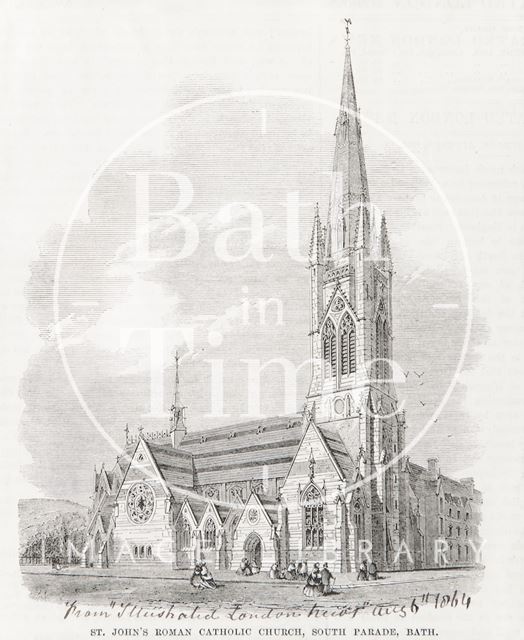 St. John's Roman Catholic Church, South Parade, Bath 1864