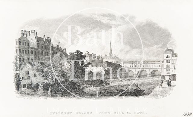 Pulteney Bridge, Town Mill &c., Bath c.1837