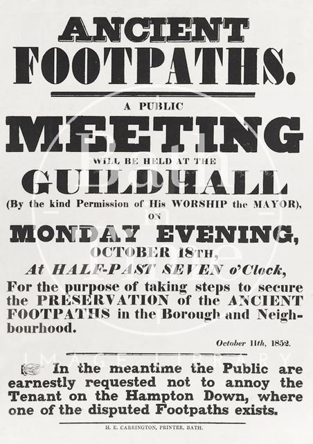 Ancient footpaths 1852