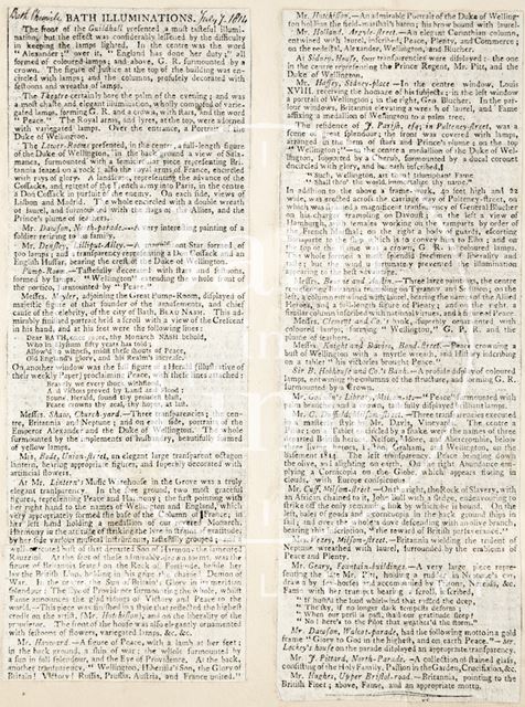 Bath Illuminations 1814