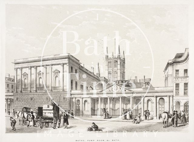 Baths, Pump Room &c., Bath c.1837