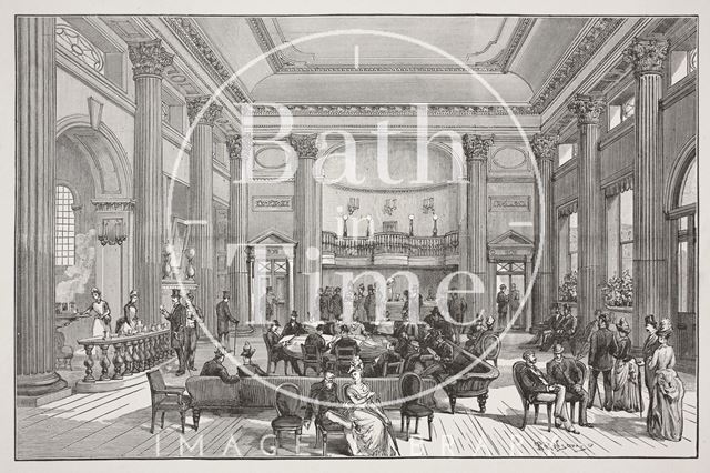 Interior of the Pump Room, Bath c.1870-1880