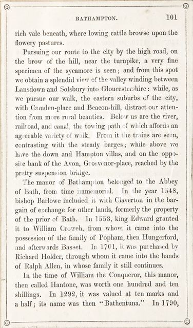 Rambles about Bath and its Neighbourhood, page 101 1847