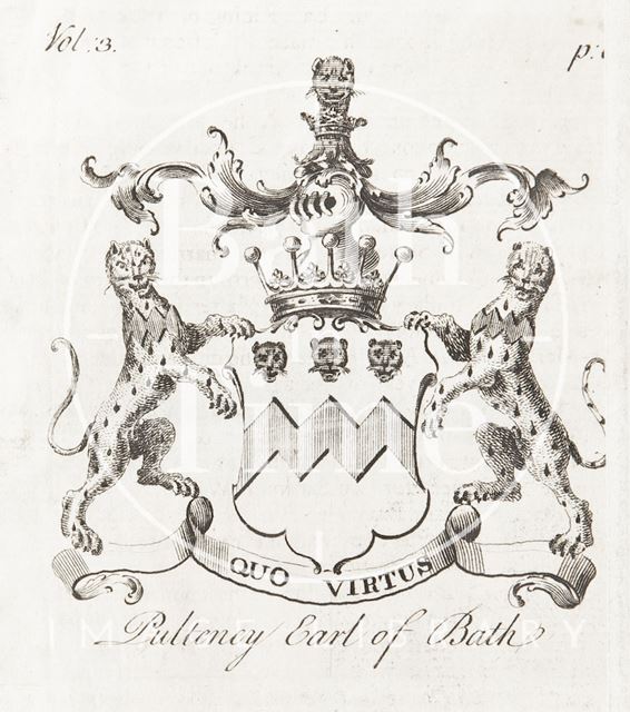 Coat of Arms of Pulteney, Earl of Bath c.1742-1764