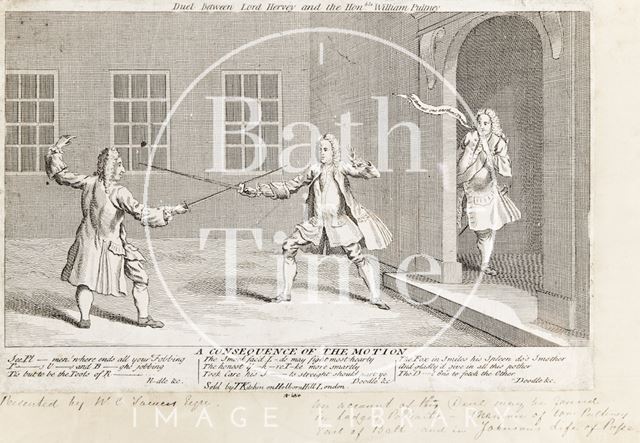 Duel between Lord Hervey and the Hon. William Pulteney 1731