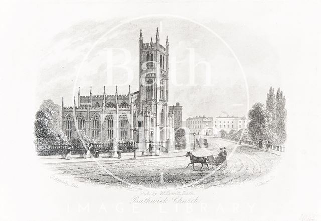 Bathwick Church, Bath 1850