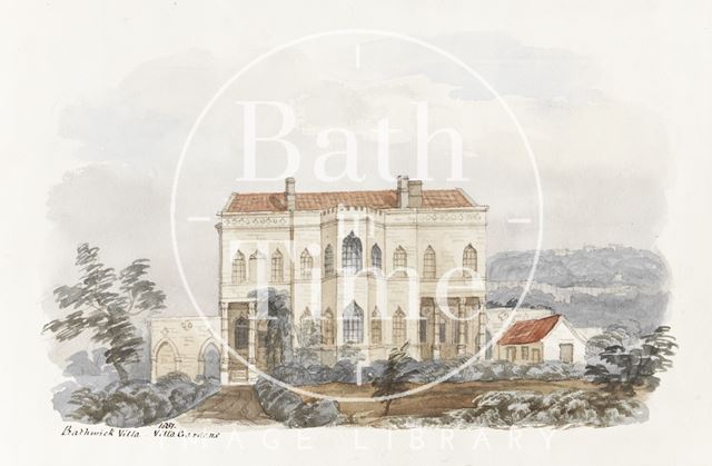 Bathwick Villa, Villa Gardens, Bath 1851