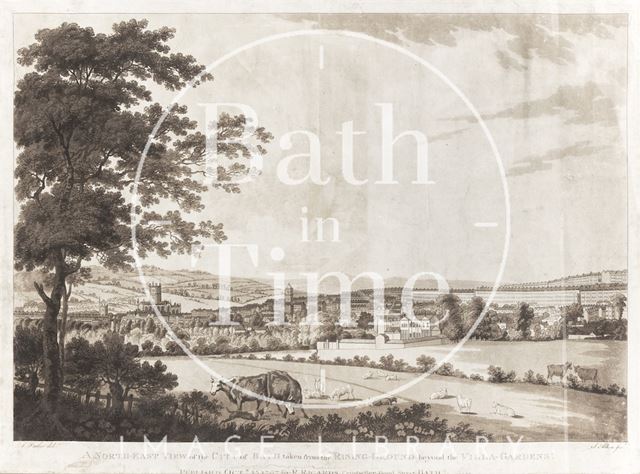 Northeast View of the City of Bath 1787