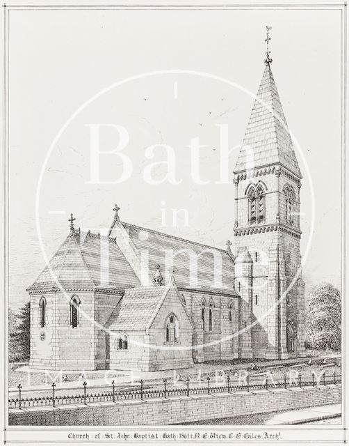 Church of St. John the Baptist, Bath 1861