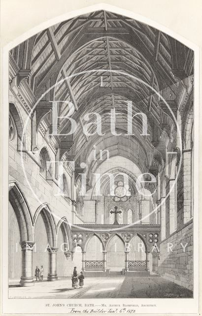 Interior of St. John's Church, Bath 1872