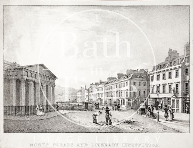 North Parade and Literary Institution, Bath 1828