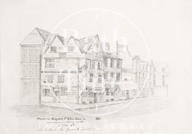 7, St. James's Street and 9 to 11, Abbeygate Street, Bath 1851