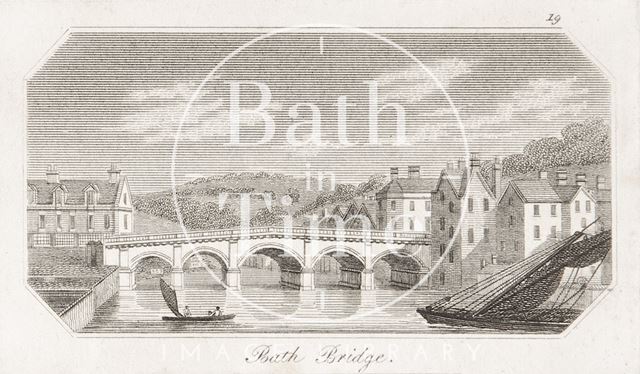 Bath Bridge (the Old Bridge), Somersetshire 1804