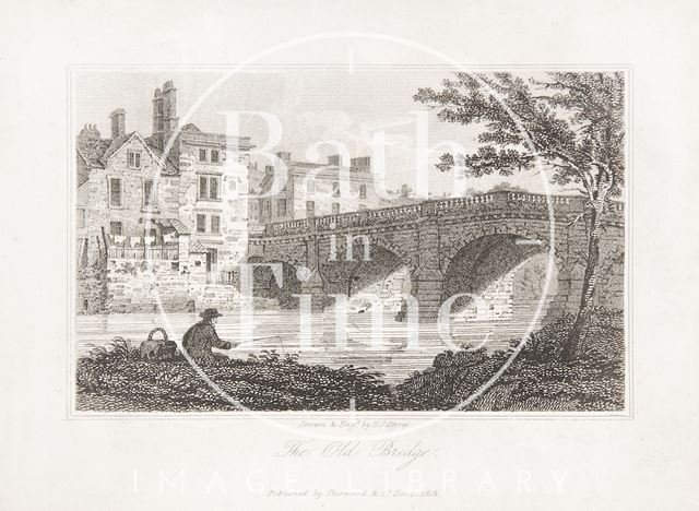 The Old Bridge, Bath 1818