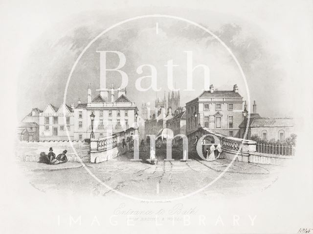 Entrance to Bath, from Bristol & Wells 1844