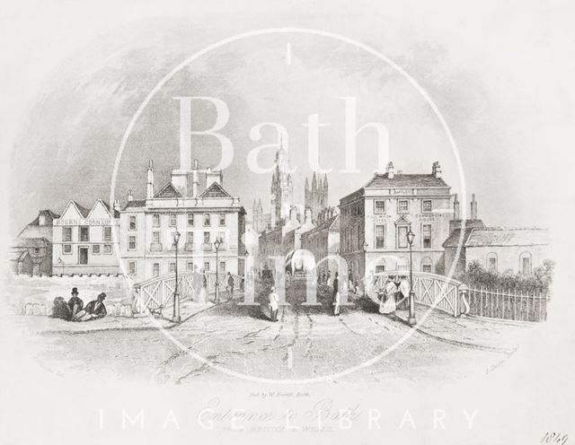 Entrance to Bath, from Bristol & Wells 1850