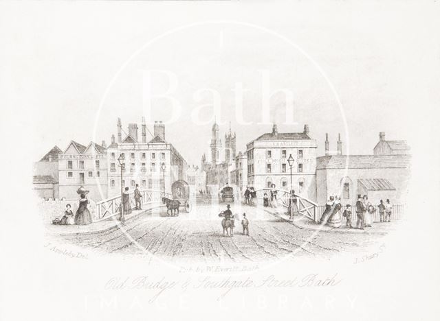 Old Bridge & Southgate Street, Bath 1853