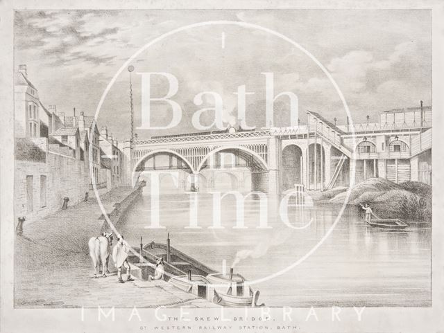 The Skew Bridge, Great Western Railway Station, Bath c.1840