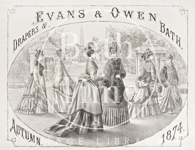 Evans & Owen, drapers &c., Bath 1874