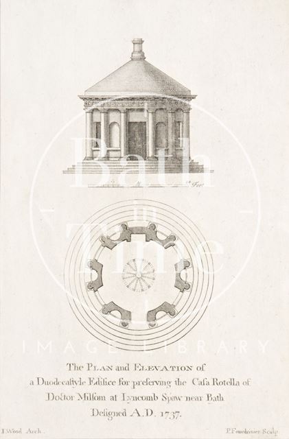 The edifice for preserving the Casa Rotella at Lyncombe Spa, Bath 1749