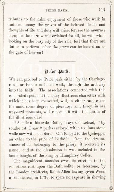 Rambles about Bath and its Neighbourhood, page 117 1847