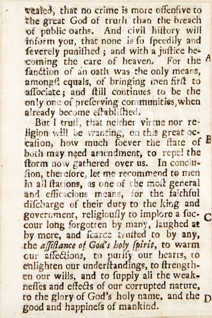 Extract from the Works of Rev. William Warburton 1811