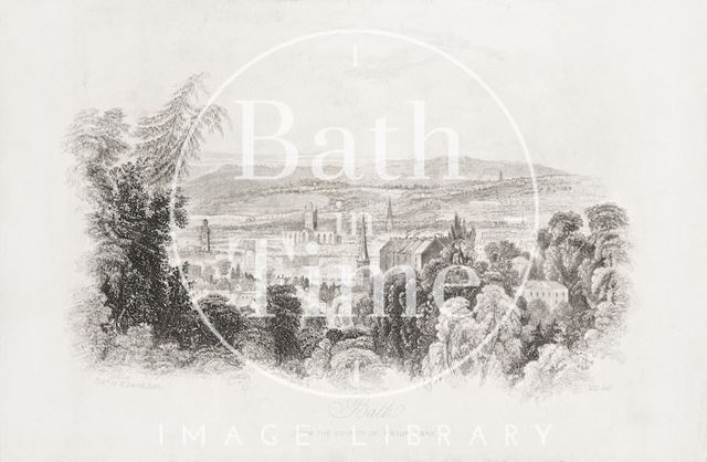 Bath from the vicinity of Prior Park, Bath 1850