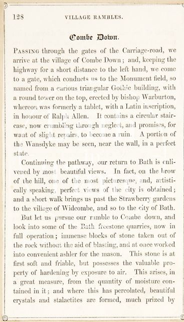 Rambles about Bath and its Neighbourhood, page 128 1847