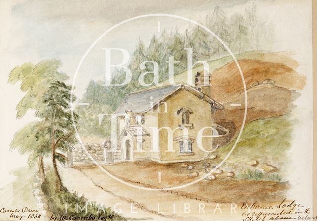 Entrance lodge to De Montalt Mill, Combe Down, Bath 1850