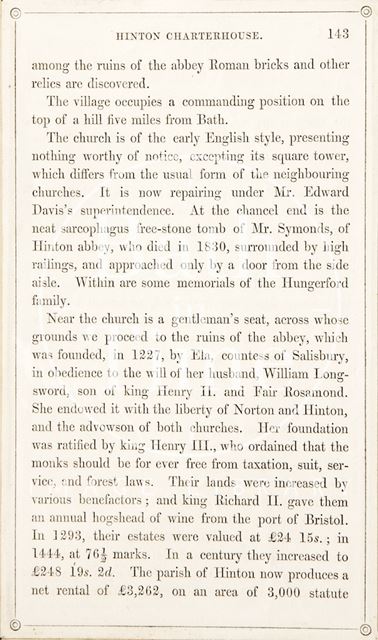 Rambles about Bath and its Neighbourhood, page 143 1847