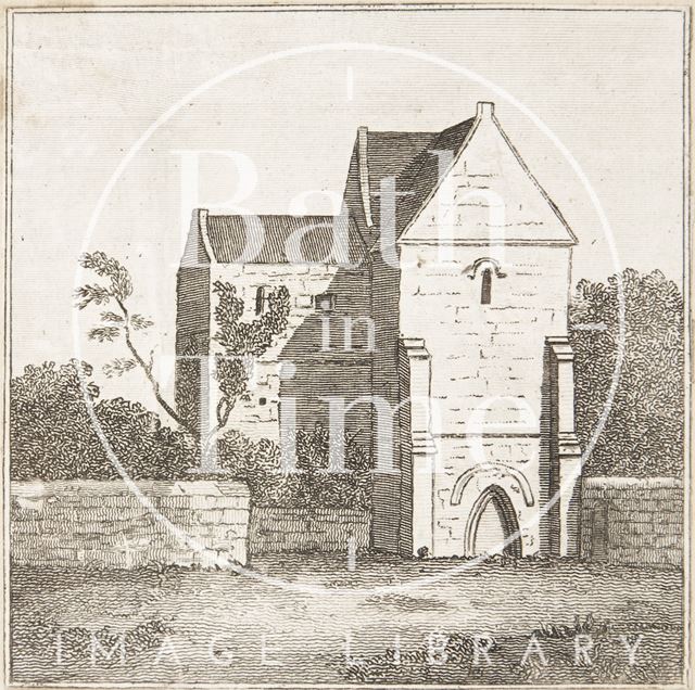 The remains of the Priory at Hinton Charterhouse from the back c.1780?