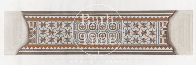 Mosaic pavement discovered at Wellow 1823