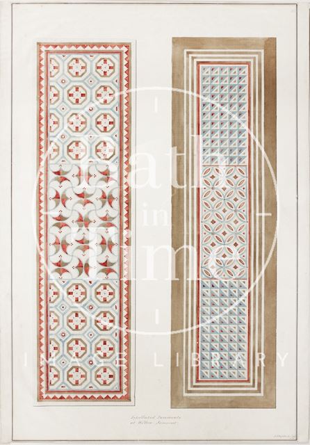 Diagram of tessellated pavements at Wellow 1829