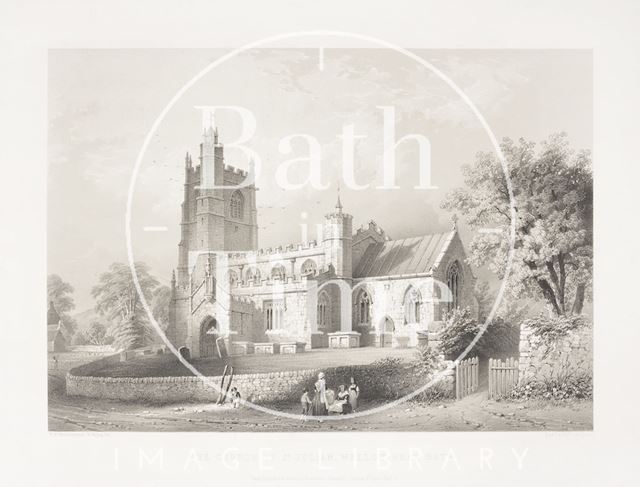 The Church of St. Julian, Wellow near Bath 1845