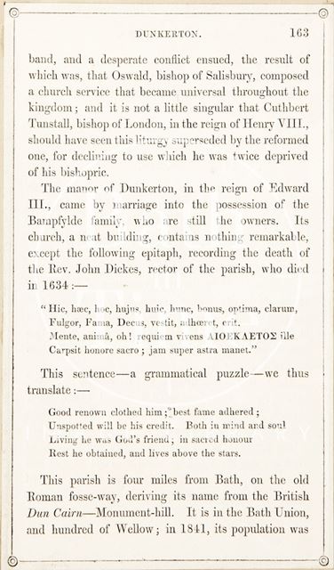 Rambles about Bath and its Neighbourhood, page 163 1847