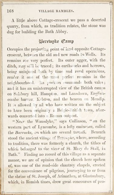 Rambles about Bath and its Neighbourhood, page 168 1847