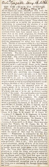 The new church for Lyncombe, Bath 1866