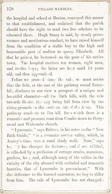 Rambles about Bath and its Neighbourhood, page 170 1847