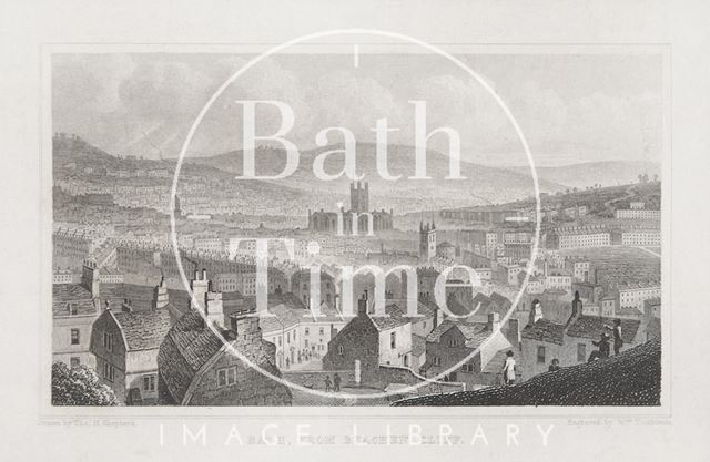 Bath from Beechen Cliff 1829