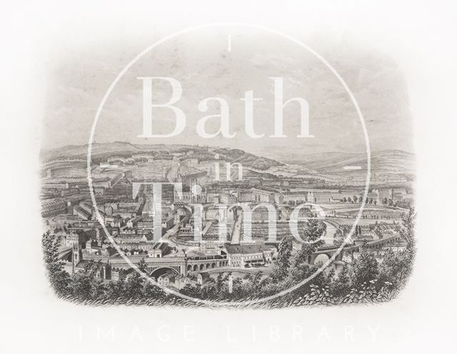 Bath from Beechen Cliff c.1886