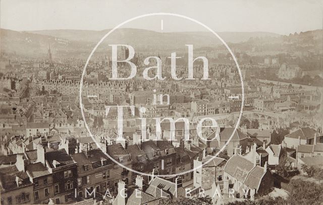 Bath from Beechen Cliff c.1864-1866