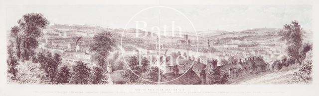 View of Bath from Beechen Cliff 1861