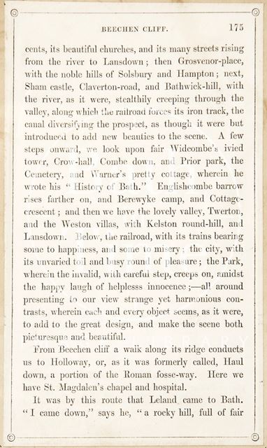 Rambles about Bath and its Neighbourhood, page 175 1847