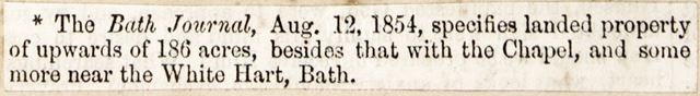 A short history of St. Mary Magdalen Hospital, Holloway, Bath 1854 - continued