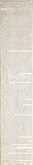 An account of the law proceedings respecting St. Mary Magdalen Hospital, Bath 1836