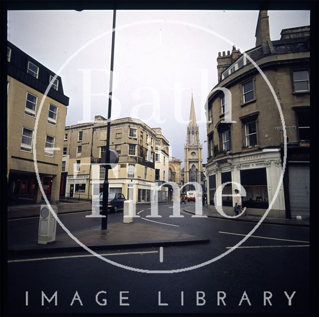 Snowdon. Corner of High Street and Bridge Street, Bath 1972