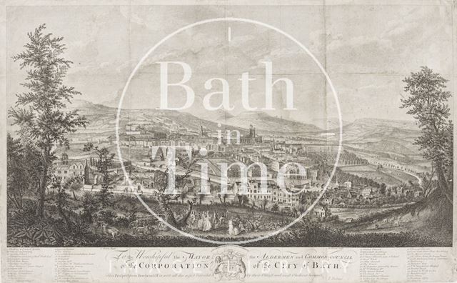 A Southwest Prospect of the City of Bath 1754