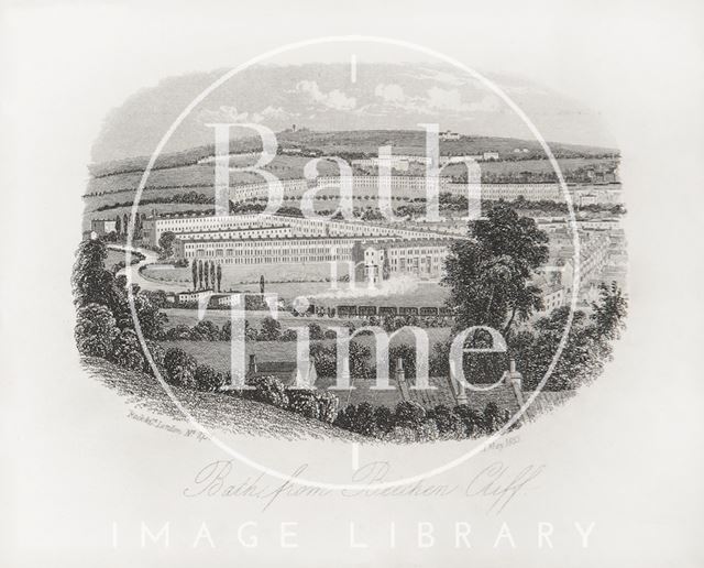 Bath, from Beechen Cliff 1855