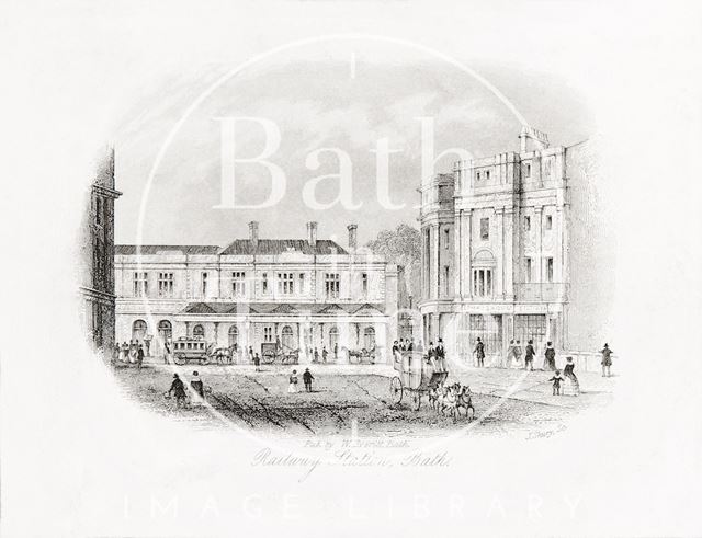 Railway Station, Bath c.1850